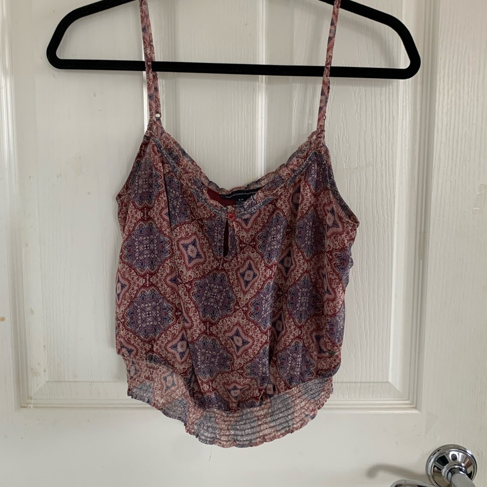 A crop tank top